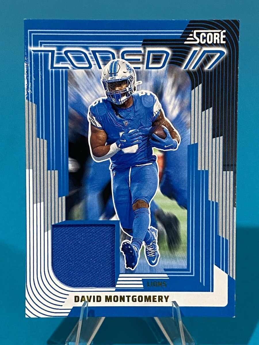 David Montgomery 2025 Score Zoned In Jersey #ZON-DMY Lions Patch