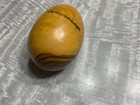 Vintage Olive Wood Egg Jerusalem Holy Land Israel Beautiful Grain Palestine — photo 5