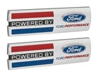 Mustang "Powered By Ford Performance" 5.5" Emblems Fender Badges Chrome - Pair