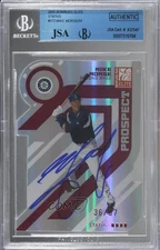 JSA Certified 2005 Donruss Elite Status 36/37 Mike Morse #172 Rookie Auto RC 0lm