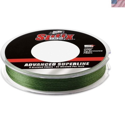 Durable Sufix 832 Fishing Line in Low Vis Green - 8lb, 3x Abrasion Resistance