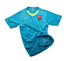 Barcelona FC 2007/08 Nike Training Football Shirt S Mens Vintage Player Jersey