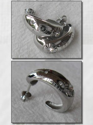 Cerruti 1881 Edelstahl-Creolen/Ohrringe mit Zirkonia #31083 Ohr-Schmuck silbern