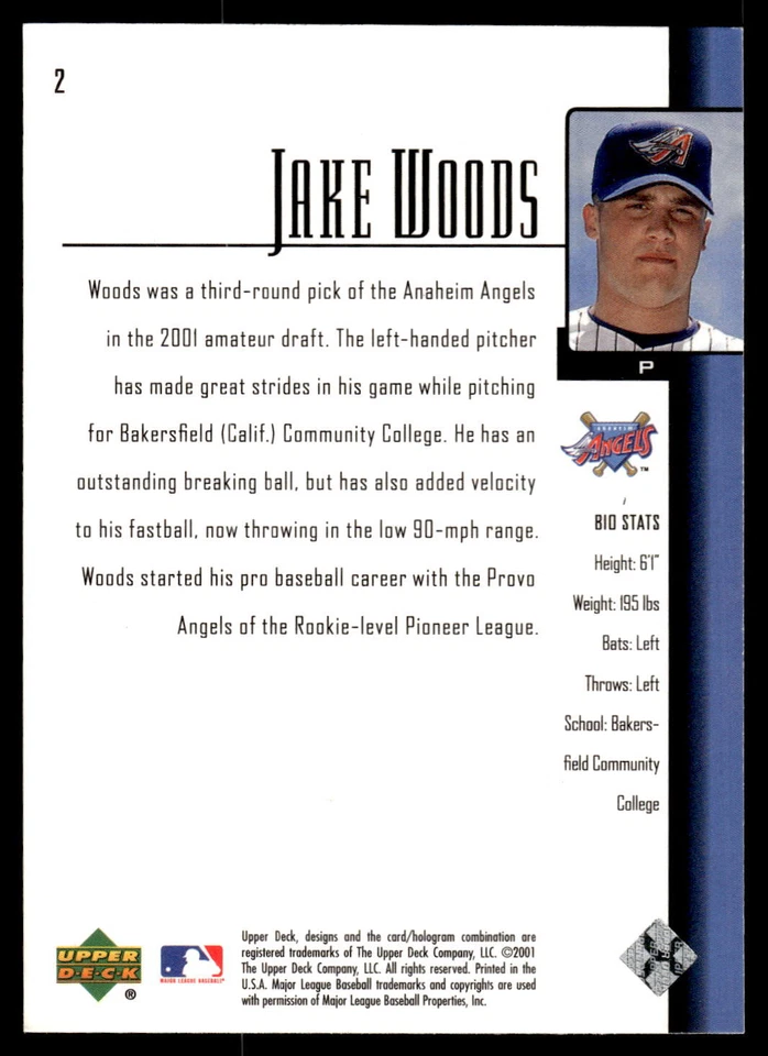 2001 Upper Deck Baseball Pick Your Card - Image 2 of 2