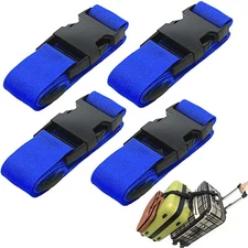 4Pack Luggage Straps Add a Bag Luggage Strap to Connect Two Suitcases, Adjust...
