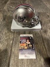 BOB KNIGHT SIGNED OHIO STATE UNIVERSITY BUCKEYES MINI HELMET JSA COA COACH BOBBY