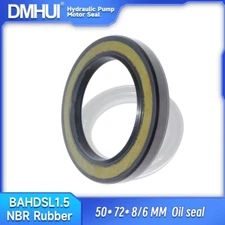 Oil Seal 50×72×8/6 Hydraulic Pump High-Pressure Skeleton Shaft Oil Seal