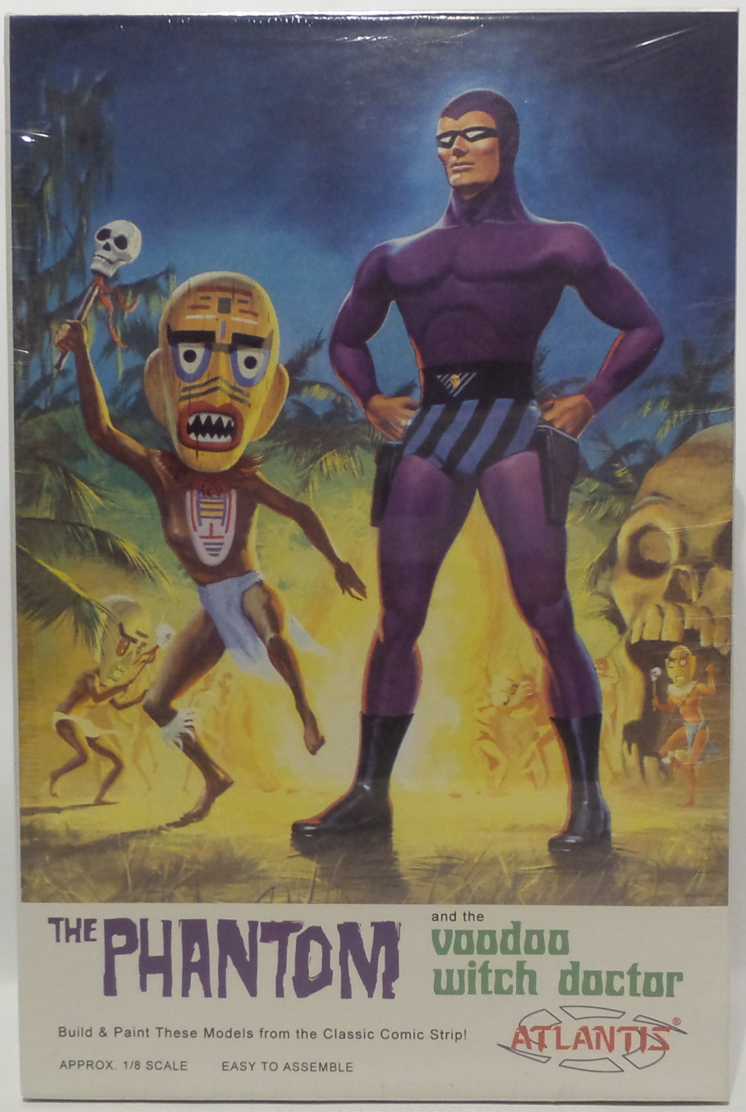 THE PHANTOM : THE PHANTOM & THE VOODOO WITCH DOCTOR MODEL KIT BY ATLANTIS
