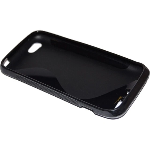 SSYL CUSTODIA IN SILICONE S-LINE COVER TPU CASE PER HTC ONE V BLACK NERA NEG TO - Immagine 3 di 4