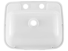 Rectangle RV Bathroom Sink  Single Bowl Lavatory Sink  Camper Sink  Plastic 