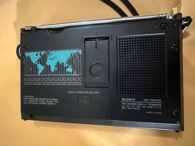 SONY ICF-7600DA PLLシンセサイザーレシーバー ブラック ソニー ラジオ