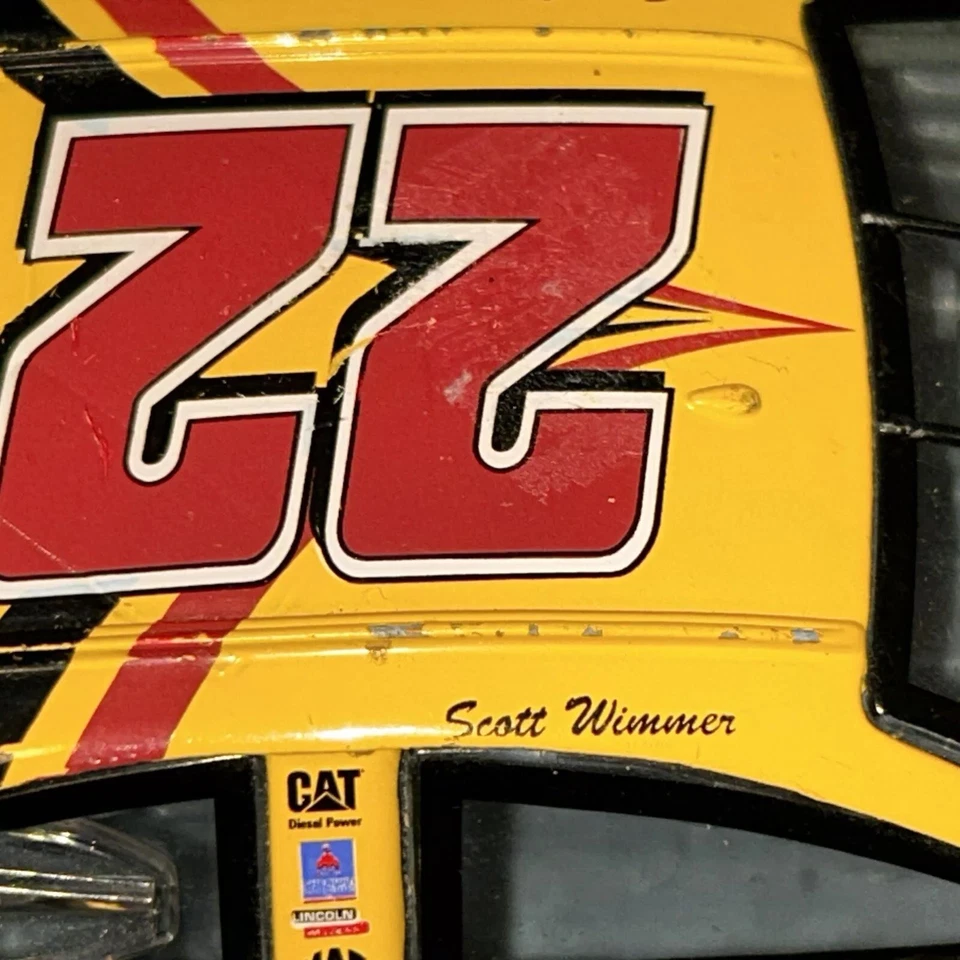 Coche diecast vintage Racing Champions 1/24 2004 Scott Wimmer #22 Caterpillar Foto 4 de 4