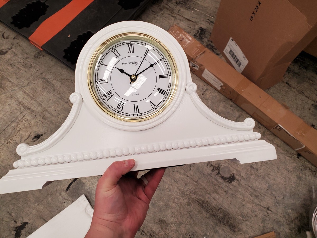 Vmarketingsite Mantel Battery Powered Clock