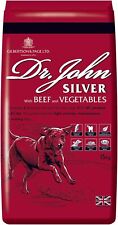 Dr John Silver Dry Dog Food 15kg Beef and Vegetables Active Working Adult Dogs.. 1.27 per kilo