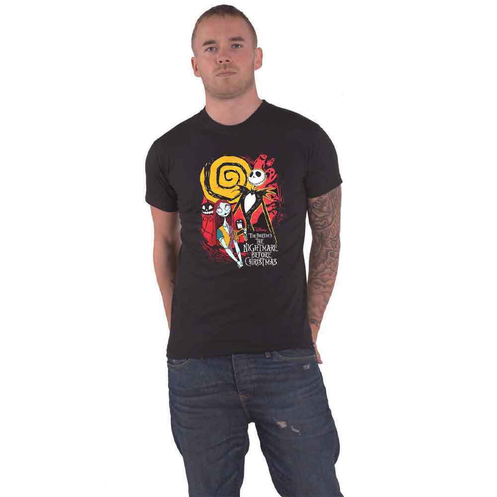 Official Disney Nightmare Before Christmas Ghosts Black Mens T-Shirt