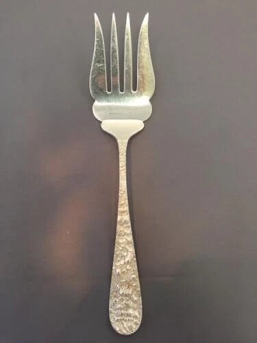 Stieff Rose Sterling Silver  7 5/8" Cold Meat Serving Fork - Image 2 of 2