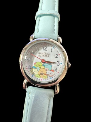 Sumikko Gurashi J-AXIS SX-V09-SGBL Blue Watch Leather Japan Ladies Kids NWOT