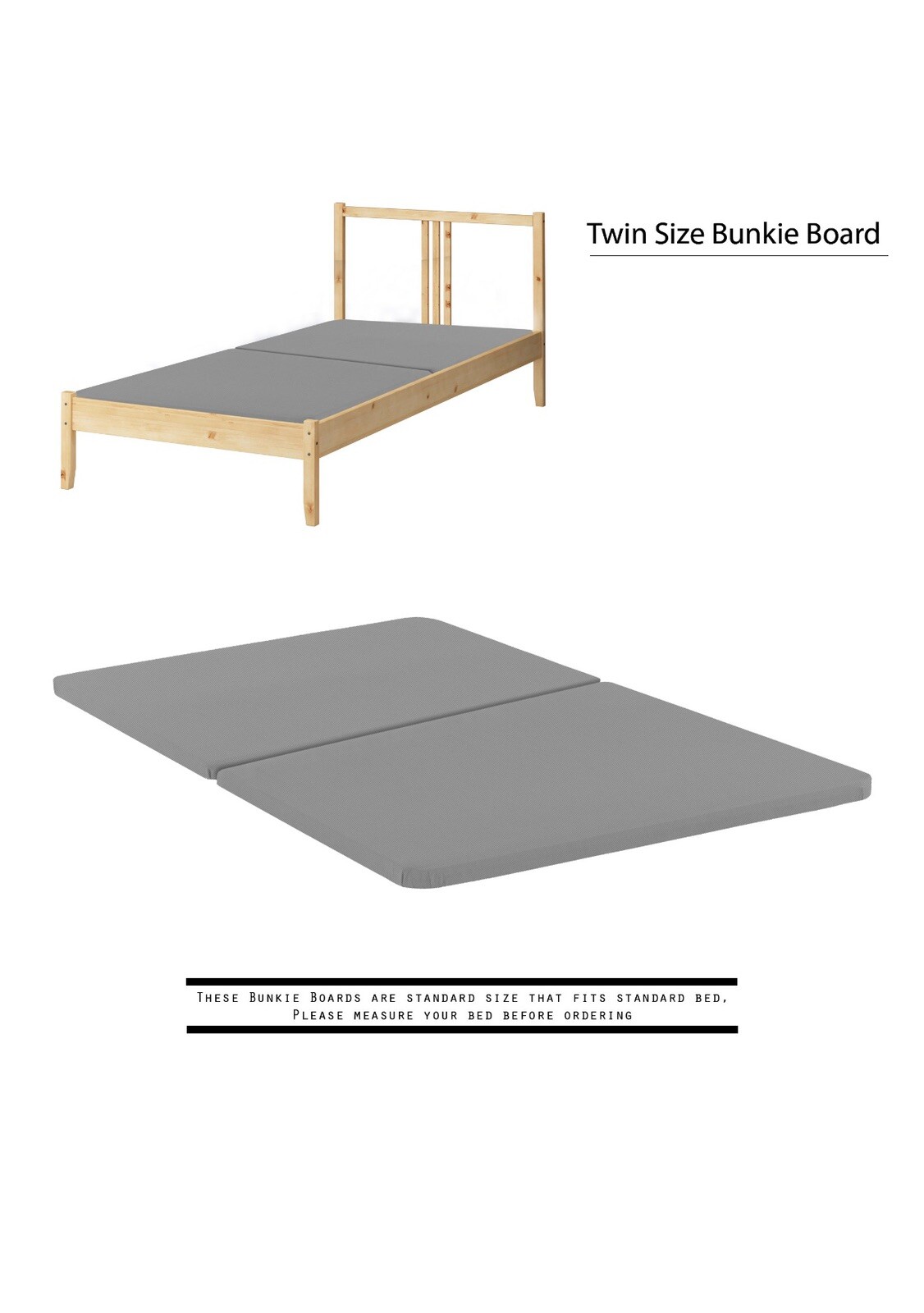Spinal Solution 1.5 Split Bunkie Board Fully Assembled Mattress Support