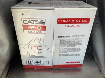 Premier Choice Cat5E F/UTP Type CMR Solid Conductor 24awg/4-pair Cable 1000ft