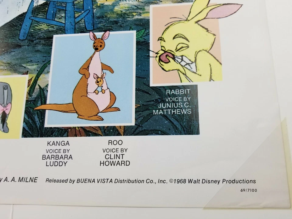 Póster "Walt Disney Presents Winnie the Pooh and the Blustery Day" Edición Limitada 28x22" Foto 2 de 4