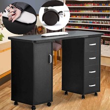 New Manicure Nail Table Station Spa Salon Beauty Equipment 4 Drawers Furniture