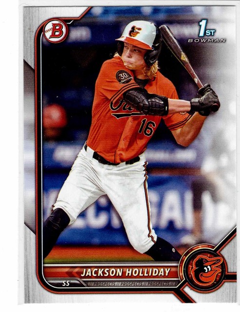 Jackson Holliday Baltimore Orioles 2022 Bowman Draft 1st Bowman