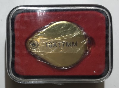 HAWK 10 X 17MM LOUPE - GOLD FINISH IN CASE