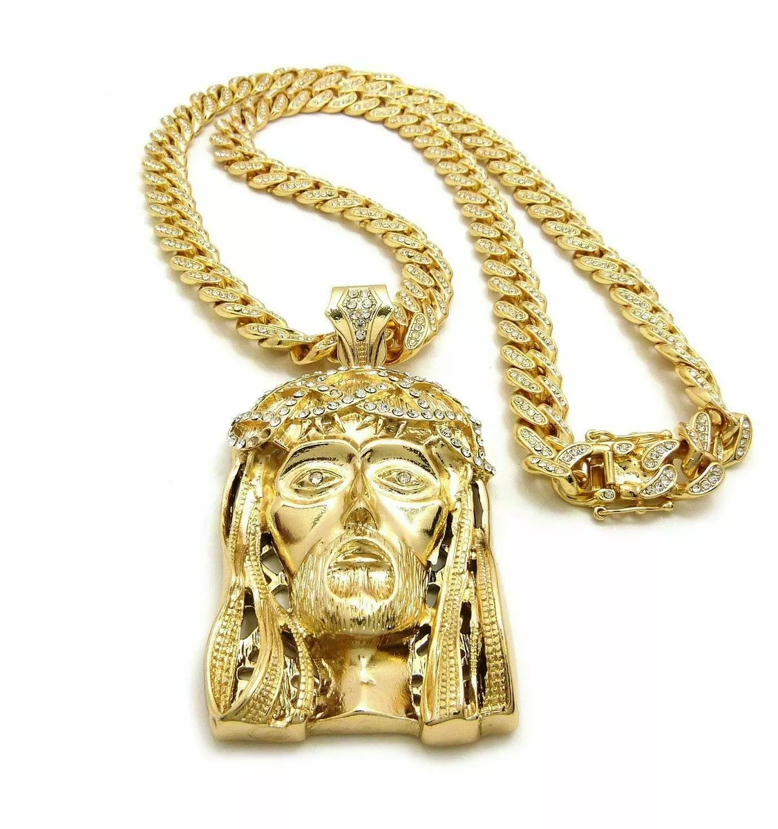Cuban link shop jesus piece