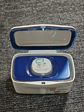 (QTY 2) Oxo Tot Perfect Pull Wipes Dispenser White/Navy 63121900