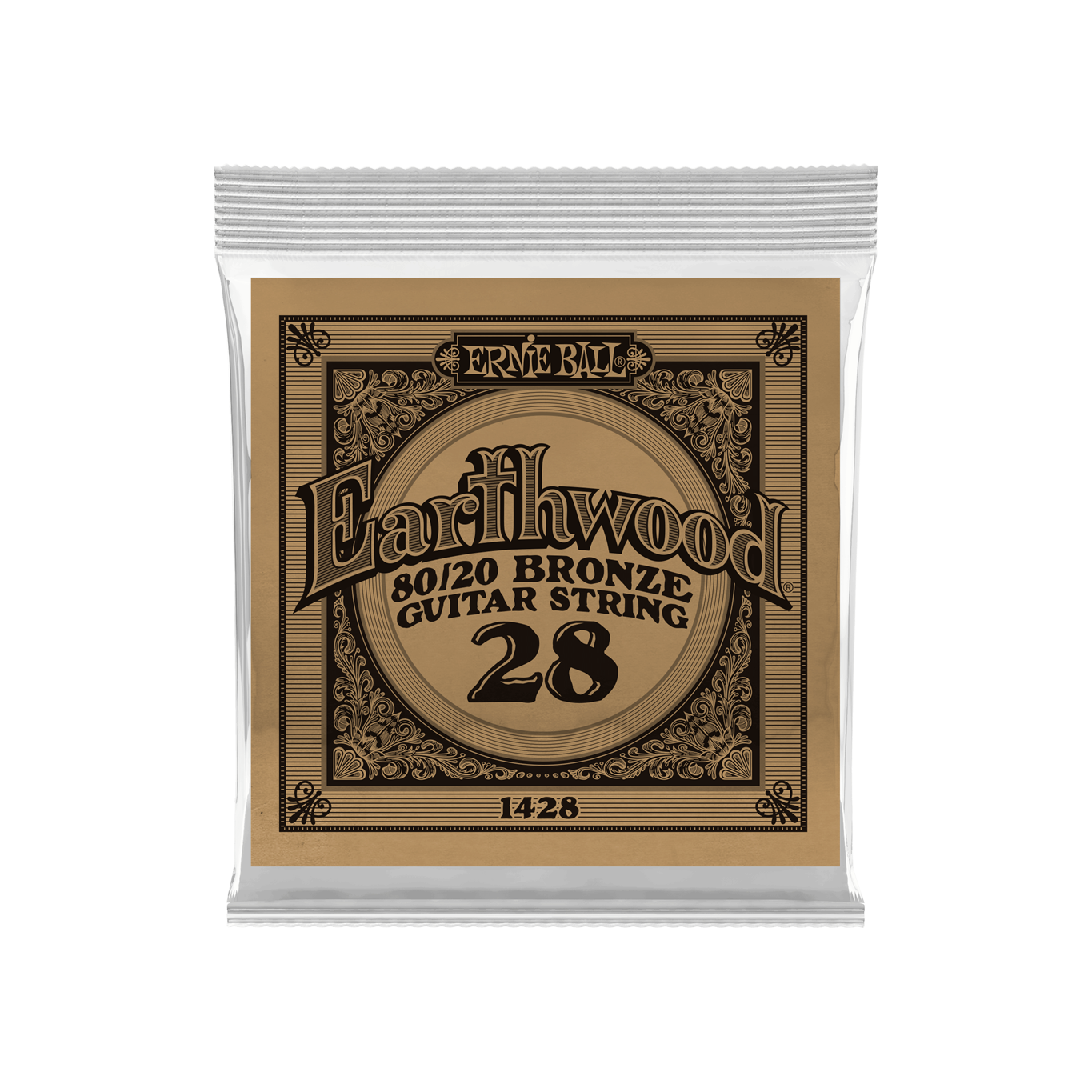 Ernie Ball Earthwood 80/20 Bronze Acoustic Single Guitar String 0.28