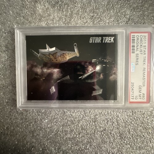 2011 Star Trek Checklist #80 PSA 10 GEM MINT Low Pop - Picture 3 of 4