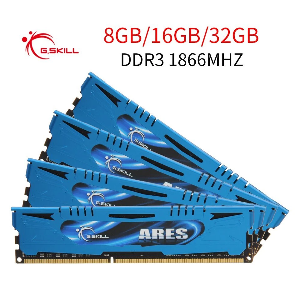 G.Skill Ares 32GB 16GB 8GB DDR3 2400Mhz 2133MHz 1866MHz 1600MHz PC Memory LOT AB - Image 3 of 4