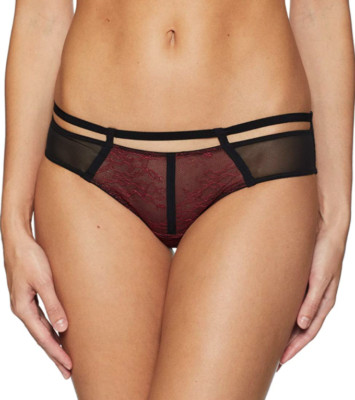 BLUEBELLA L60520 Cordovan/Black Luisa Brief Women's Underwear Size XS