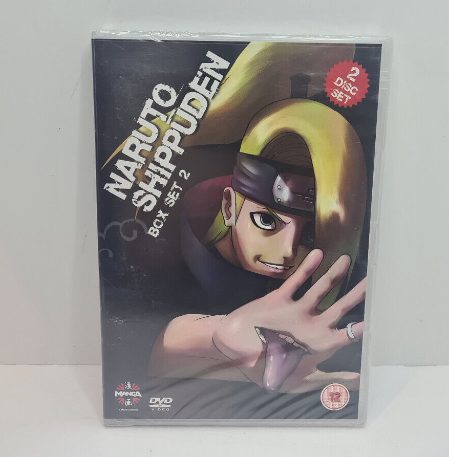 Naruto Shippuden Box Set 2 DVD New Sealed UK Region 2