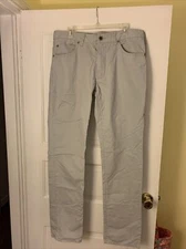DKNY Jeans Bleecker Straight Light Gray Size 34x34 (closer to 36 X 32.5)