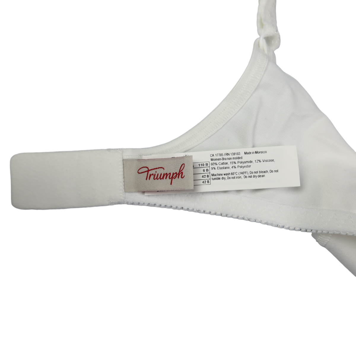 Triumph Women's Elasti Cross + Cotton N Everyday Bra, White, 42B