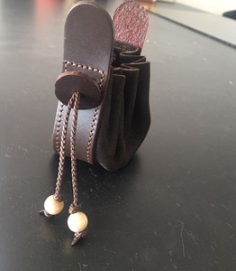 tiny leather purse