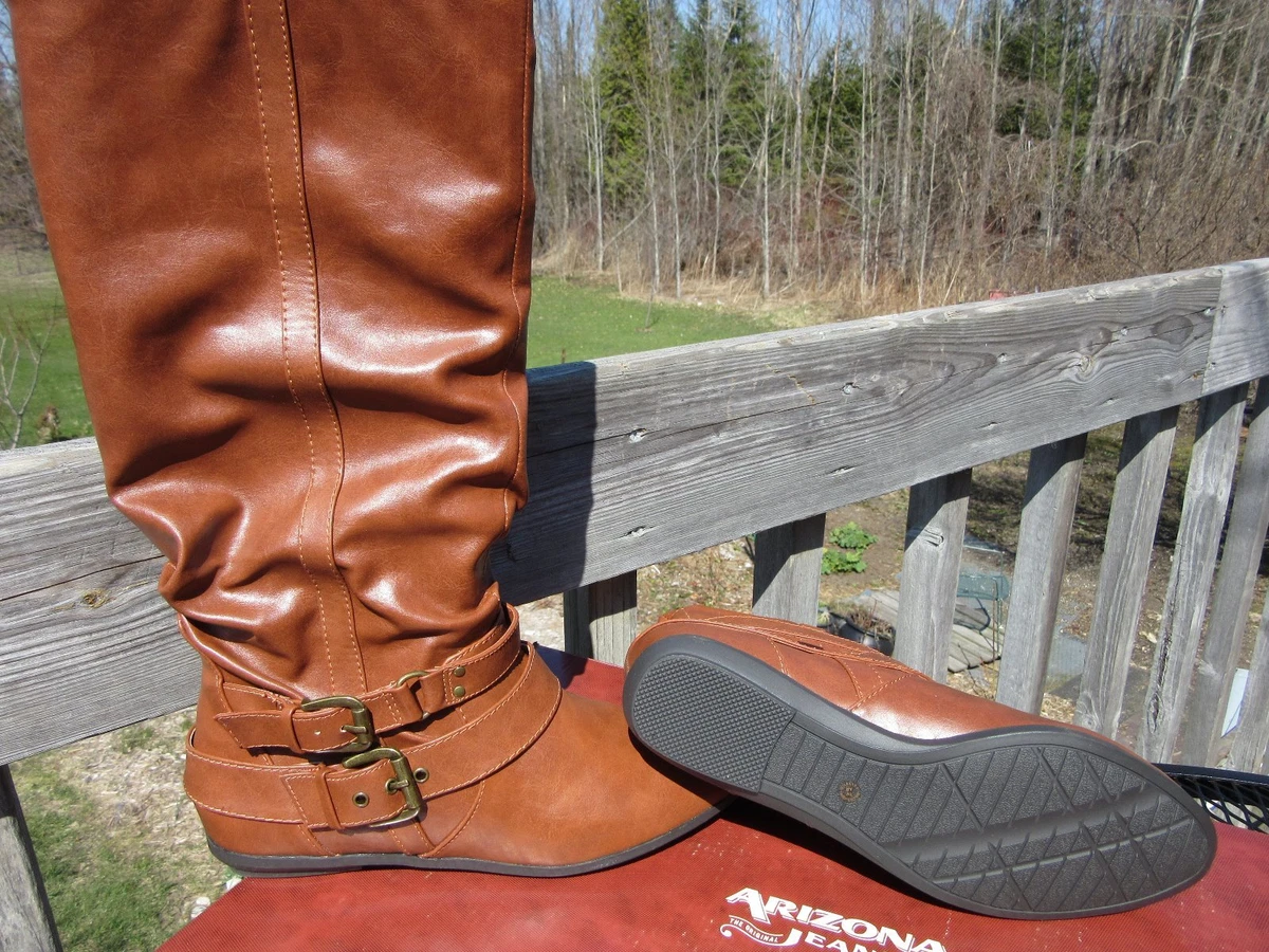 Cognac color cheap booties