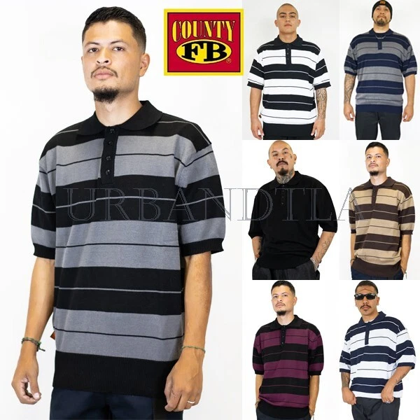 Men's FB County Charlie Brown Shirt Short Sleeve Casual Polo T-Shirt