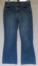 Lucky Brand Dungarees 226 Peanut Pant Flare Bell Bottom Jeans Women's Size 10