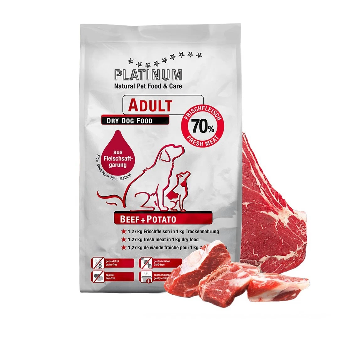 4260208740658 Platinum Beef Potato 15kg, dry dog food PLATINUM