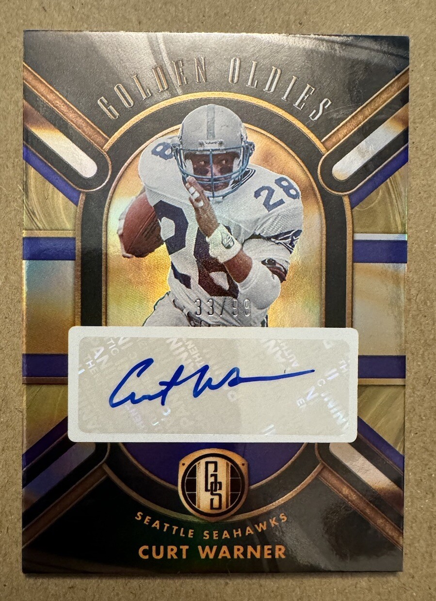 2024 Gold Standard Curt Warner /99 Auto Golden Oldies Seattle Seahawks