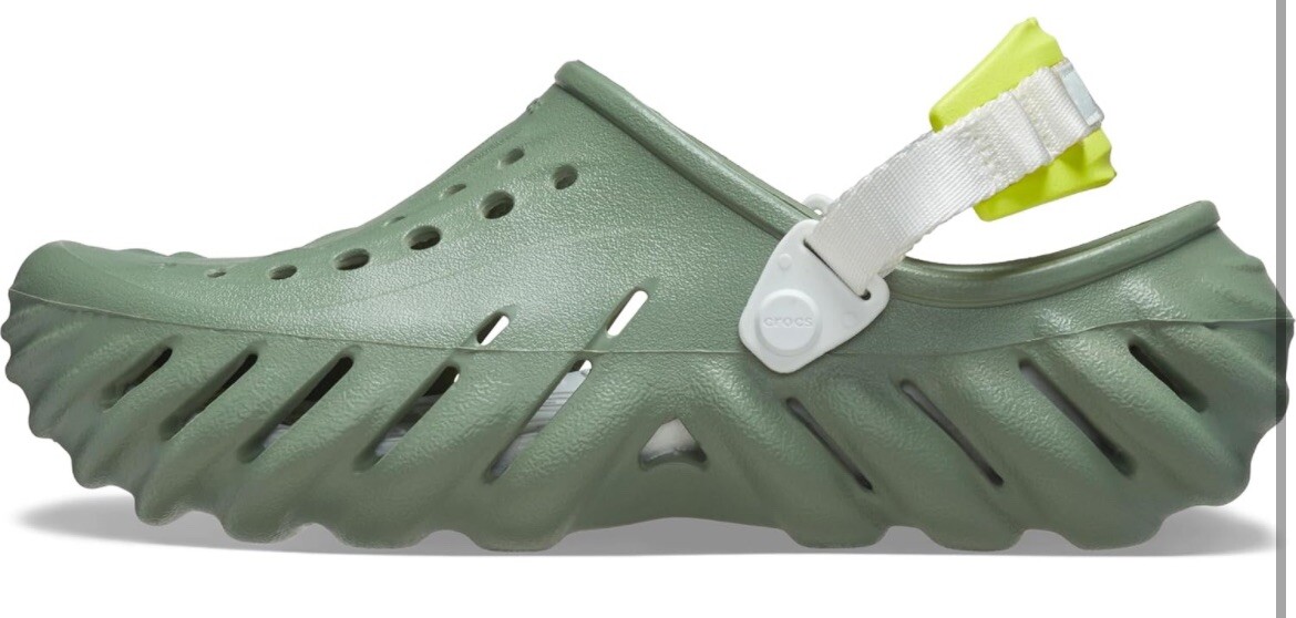 Crocs Echo Clogs Moss Green Unisex Adults Size 11 207937-308 Slip-on MSRP $70 Crocs Echo Clogs Moss Green Unisex Adults Size 13 207937-308  main image 2