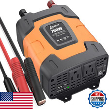 Ampeak 750W Power Inverter 4.8A Dual Usb Ports 2 Ac Outlets Car Inverter Dc 12V