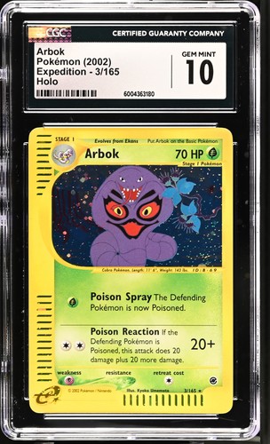 Arbok graded CGC 10 for sale on eBay