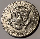 1972 D half dollar - Mint Error Coin! No FG Under Right Leg