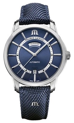 Maurice Lacroix Pontos Automatic Steel Nylon Day/Date Mens Watch PT6358SS0044314