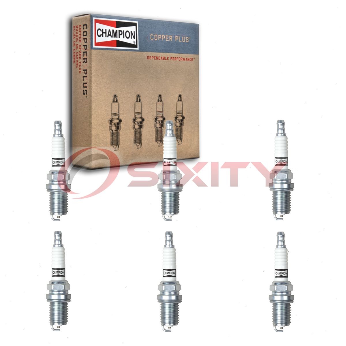 6 pc Champion Copper Plus 71-1 Spark Plugs for RC12YC 7938 696798 696073 gg