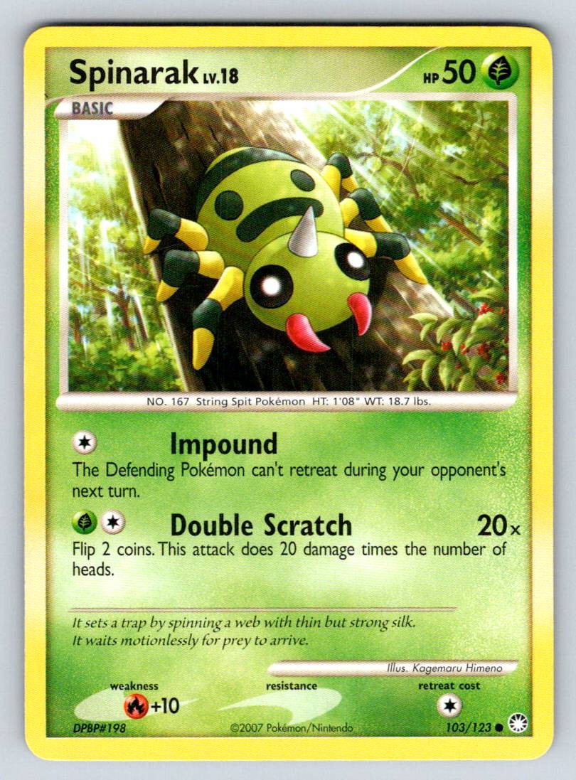 Normal Spinarak 103/123 Mysterious Treasures