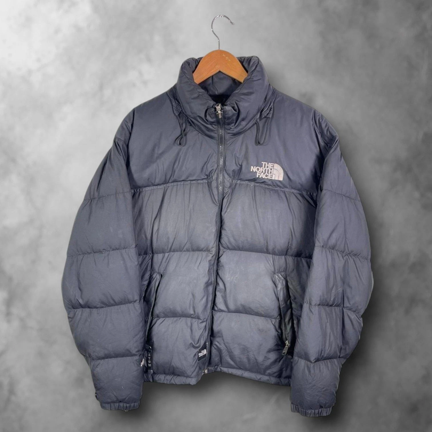 Black Y2K The North Face Nupste 700 Puffer Jacket Men's M